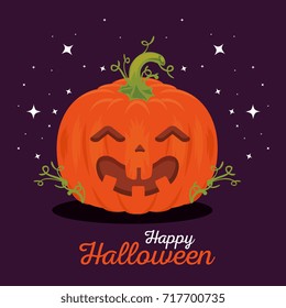 happy halloween pumpkins design