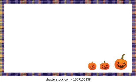 happy halloween pumpkins, frame background