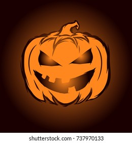 Happy Halloween Pumpkins Logo Vector