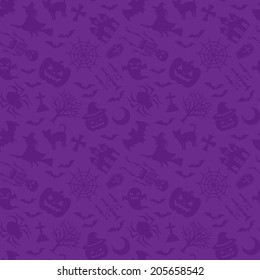 Happy Halloween. purple background.