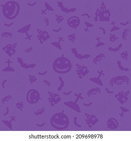 Happy Halloween purple background. 