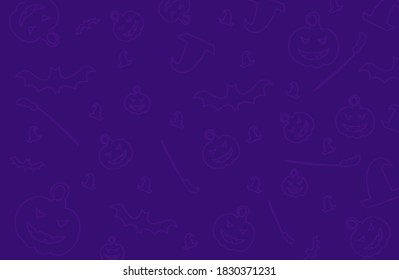 Happy Halloween. purple background. vector