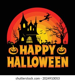 Happy Halloween - Halloween quotes t shirt design, vector graphic