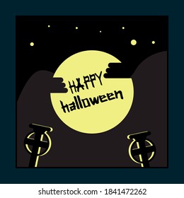 Happy Halloween, Halloween related background, spooky and creepy, yet joyful backgrounds, trick or treat, happiness EPS Vector