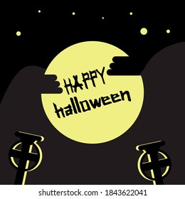 Happy Halloween, Halloween related background, spooky and creepy, yet joyful backgrounds, trick or treat, happiness EPS Vector