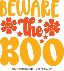 Happy Halloween Retro Vector Design