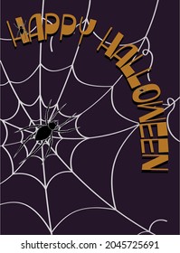 Happy Halloween sale banners or party invitation. Background. Vector illustration.
