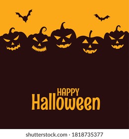 happy halloween scary background with text space