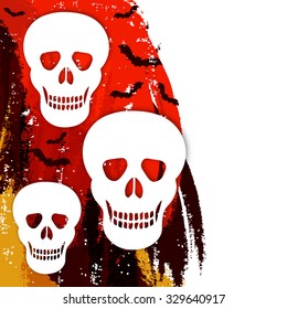 Happy Halloween scary design background.