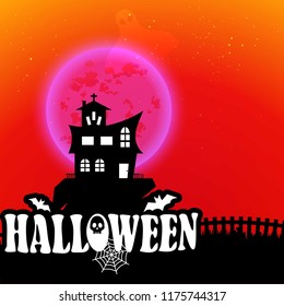 Happy Halloween scary Night background