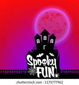 Happy Halloween scary Night background