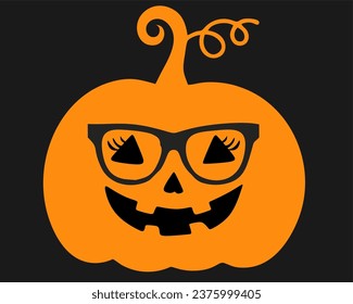 happy halloween with scary pumpkin