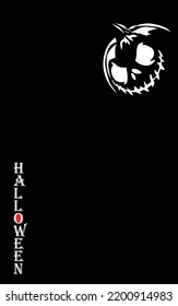Happy halloween with scary pumpkin, halloween background