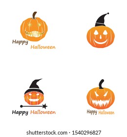 Happy halloween scary stock vector illustration background