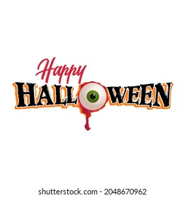 Happy Halloween scary Text Banner