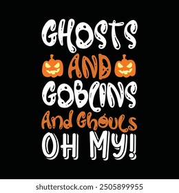 Happy Halloween Scary T-Shirt Design vector template 2024