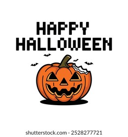 Happy Halloween Scary T-Shirt Design Vektorvorlage. Happy Halloween T-Shirt Design Vorlage einfach zu drucken Allzweck für Männer, Frauen und Kinder