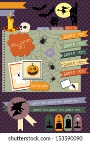 Happy Halloween scrapbook elements