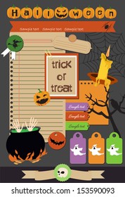 Happy Halloween scrapbook elements