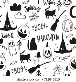 Happy Halloween seamless pattern