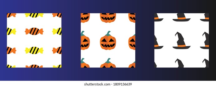 Happy Halloween Seamless Pattern Background