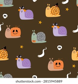 Happy halloween seamless pattern