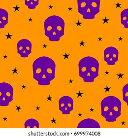 Happy halloween seamless pattern background. Abstract halloween pattern for design card, party invitation, poster, album, menu, t shirt, bag print etc.