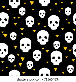 Happy halloween seamless pattern background. Abstract halloween pattern for design card, party invitation, poster, album, menu, t shirt, bag print etc.