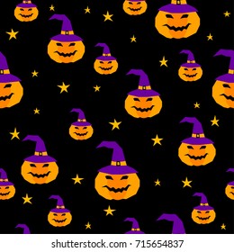 Happy halloween seamless pattern background. Abstract halloween pattern for design card, party invitation, poster, album, menu, t shirt, bag print etc.