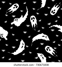 Happy halloween seamless pattern background. Abstract halloween pattern for design card, party invitation, poster, album, menu, t shirt, bag print etc.