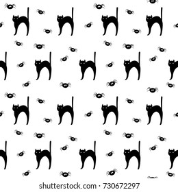 Happy halloween seamless pattern background. Abstract halloween pattern for design card, party invitation, poster, album, menu, t shirt, bag print etc.