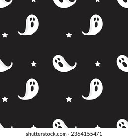 Happy halloween seamless pattern. horror; ghost; funny. Endless texture can be used for wallpaper, pattern fills, web page,background, surface. vector illustration