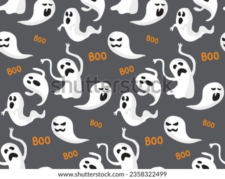 Happy halloween seamless pattern. horror; ghost; funny. Endless texture can be used for wallpaper, pattern fills, web page,background, surface. vector illustration