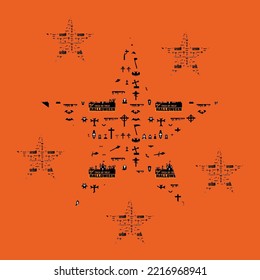 Happy halloween seamless pattern or party invitation background