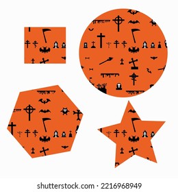 Happy halloween seamless pattern or party invitation background
