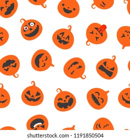 Happy Halloween seamless vector pattern