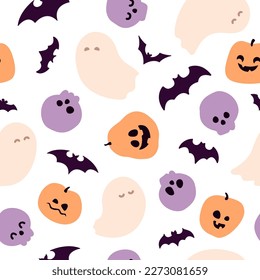 Happy halloween seamless vector pattern