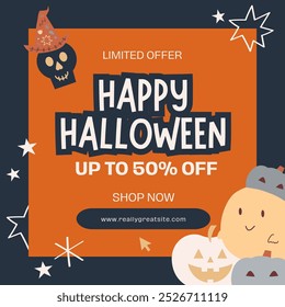 happy halloween season  discount sale 