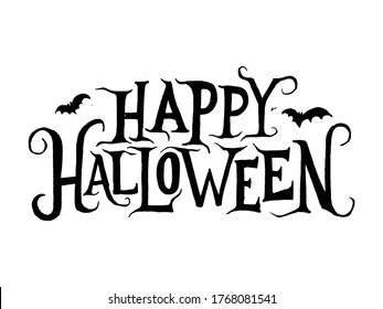 Happy Halloween Season Text abstract background - vector illustration