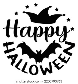 Happy Halloween Shirt Print Template, Witch Bat Cat Scary House Dark Green Riper Boo Squad Grave Pumpkin Skeleton Spooky Trick Or Treat