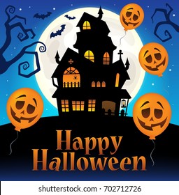Happy Halloween sign thematic image 7 - eps10 vector illustration.