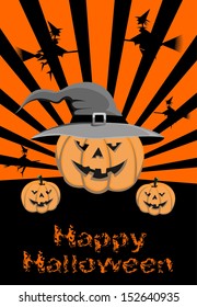 Happy Halloween, sign vector
