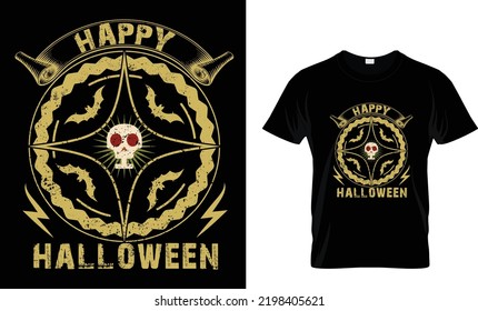 Happy halloween skull amazing t shirt design 