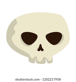 happy halloween skull icon