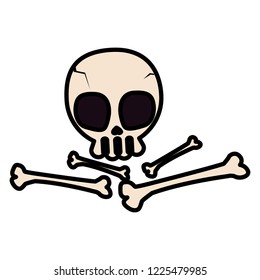 happy halloween skull icon