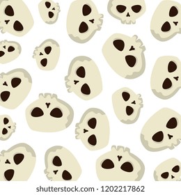 happy halloween skull pattern