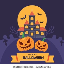 happy halloween social media design, happy halloween poster and template design