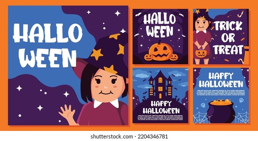 Happy Halloween Social Media Post Template