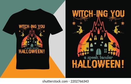 Happy Halloween sort quote t-shirt design template vector