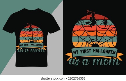 Happy Halloween sort quote t-shirt design template vector